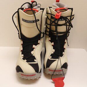 Salomon Women's Diadem Bayberry/Bone Snowboard Boot Size 61/2 Black and White